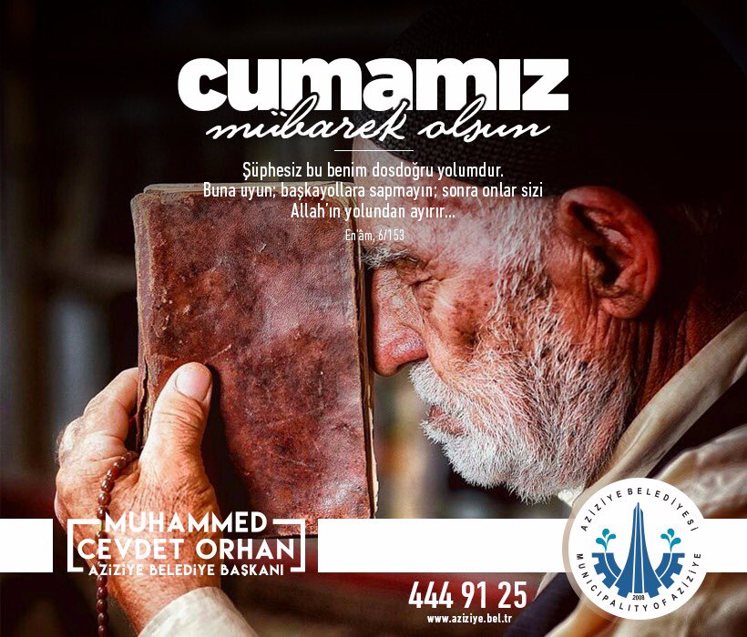 Cumamız mübarek olsun.