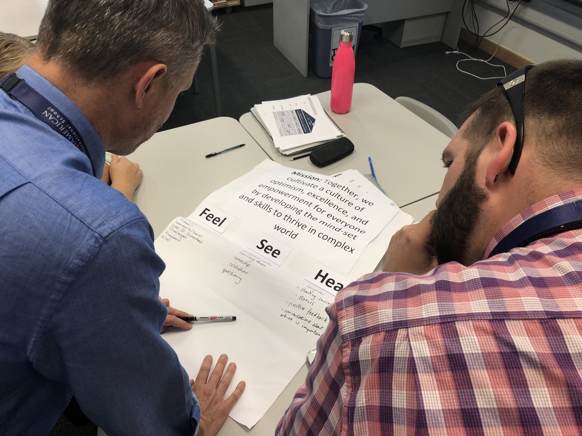 mrobrienman's tweet photo. We’re discussing our mission statement here at Stamford. How does it feel, what does it look like and what does it sound like? #SAISrocks https://t.co/fPBylEccEc