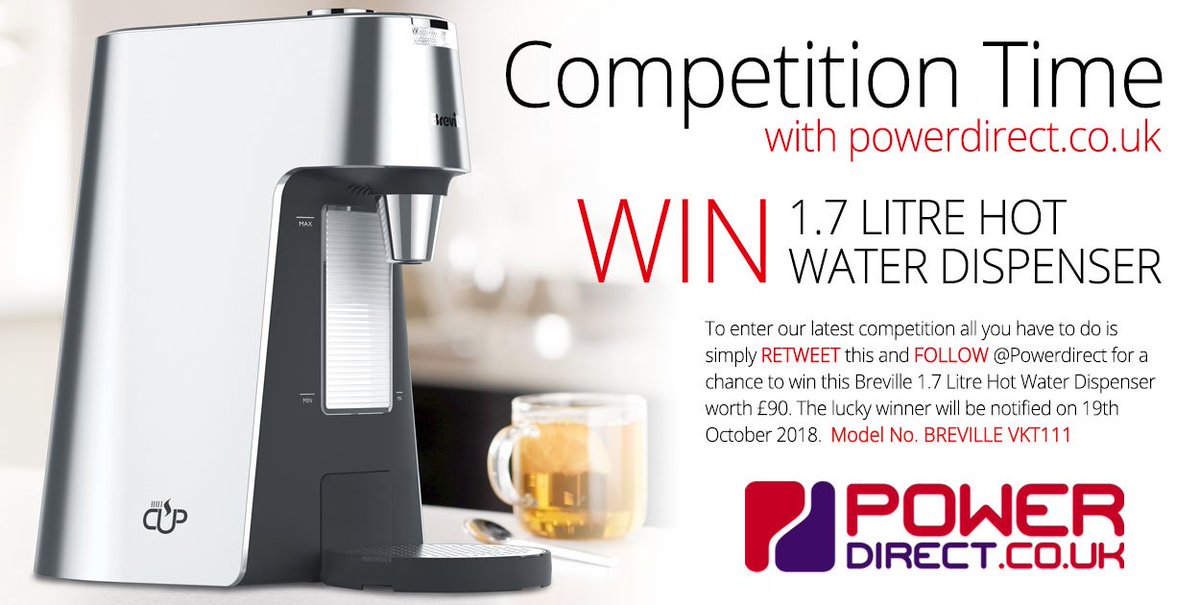 PowerDirectUK's tweet photo. #FreebieFriday... #Retweet &amp; #Follow @PowerDirectUK for a chance to #Win a Breville Hot Water Dispenser. #New #Free to Enter #Competition #Giveaway drawn 19th October 2018. https://t.co/D99TB9vqxO