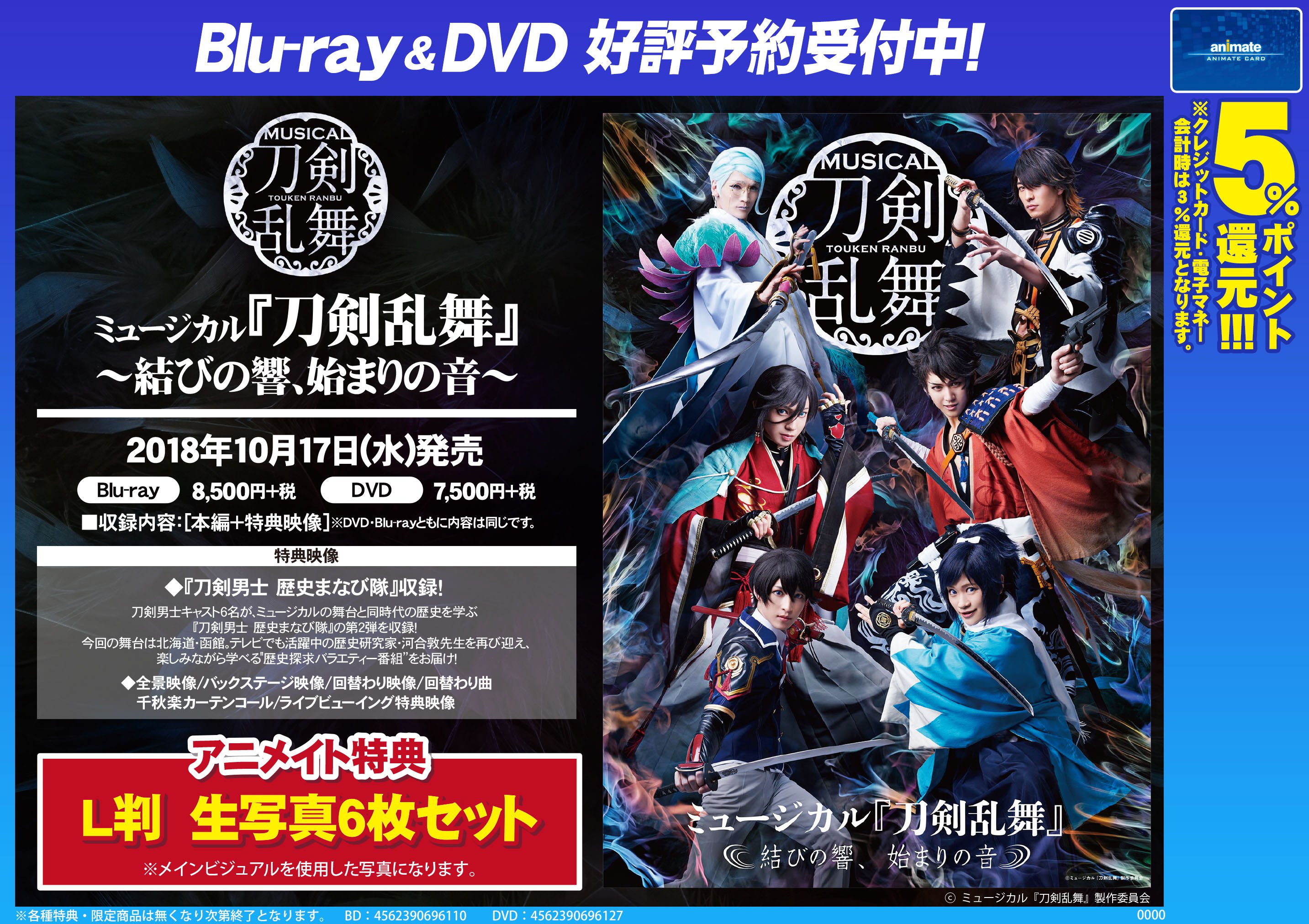 ミュージカル刀剣乱舞 結びの響、始まりの音 易けれ dvd