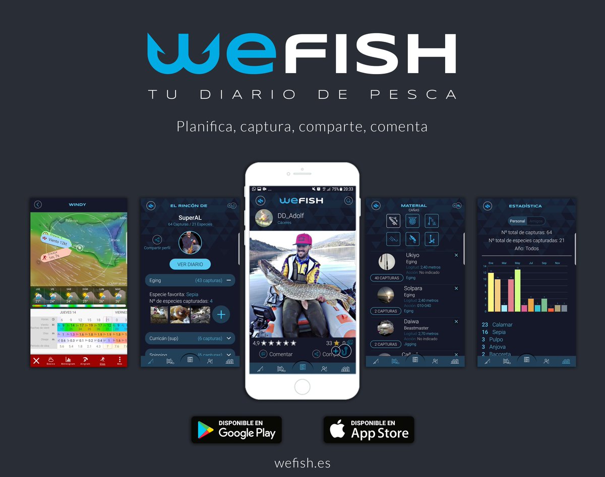 AJERegionMurcia's tweet photo. Hoy queremos dar la enhorabuena a nuestro asociado Alberto Manuel López, CEO de @Ipak_Software_D tras ganar el premio #RTVEemprende 2018 con el proyecto @WeFish_Fishing "Tu diario de pesca" en la categoría Comunicación y Redes sociales. Sois muy grandes! 🙌https://t.co/mIKAgtdCfV https://t.co/6zrjT1gqlC