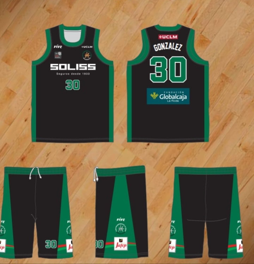 FGLaRoda's tweet photo. 📣 Sabemos que teníais ganas de que llegara este momento.

La nueva equipación ya está aquí y no viene sola, viene de la mano de @SolissSeguros. 👔🤝🏀

Nos alegra enormemente contar con esta gran empresa en nuestro proyecto.

#NuestraNuevaPiel🎽💣

🏠 ⚫💚
✈️ ⚪💚 https://t.co/M4G1Tw8IKV