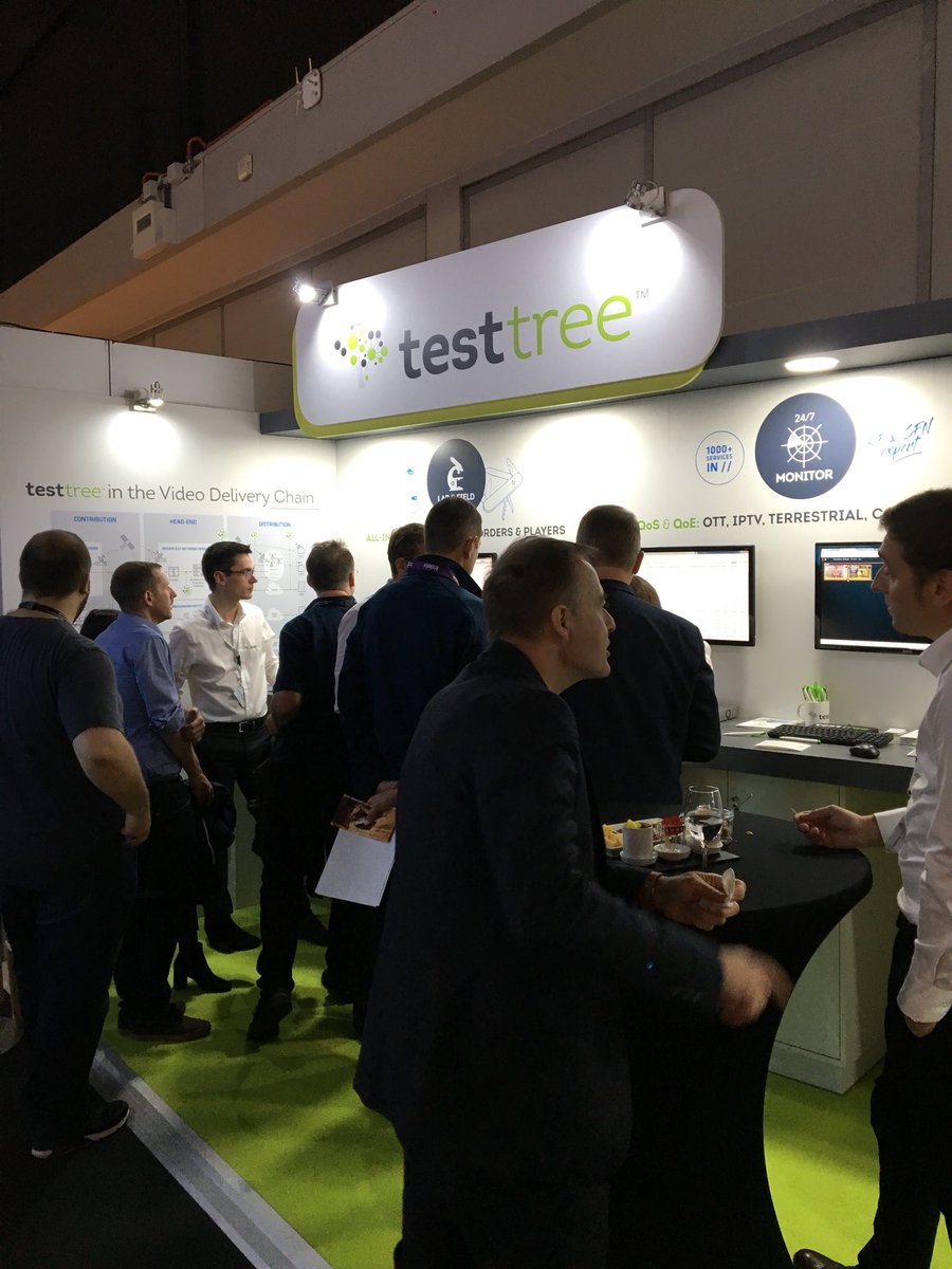 TestTree_news's tweet photo. Great to see so many of our valued partners on Stand 2.A46 @IBCShow.
Come and visit our stand to learn more about our new #IPTV/#OTT product launch #StreamProbe https://t.co/Mo0Y7R7QZq