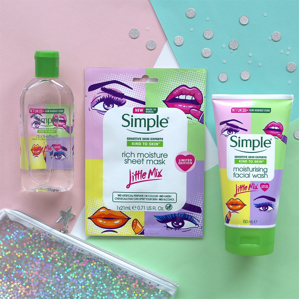 RT &amp; follow <a href="/superdrug/">Superdrug</a> 2 #WIN 1 of 2 sets of the <a href="/simpleskin/">Simple Skincare</a> X Little Mix range! Competition ends 23:59 12/09/18, T&amp;Cs apply please see bio #fridayfreebie