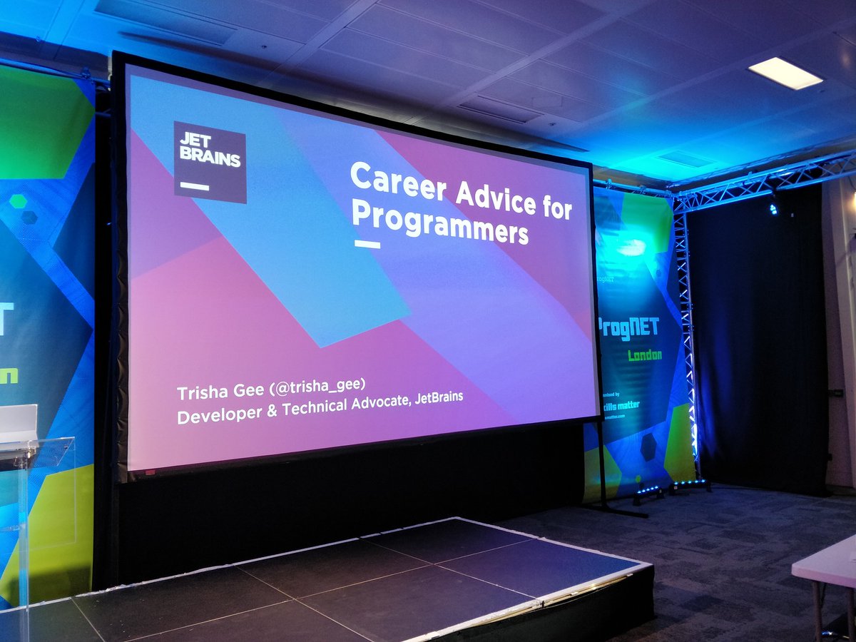 trisha_gee's tweet image. Get ready for Career Advice for Programmers #progNET!