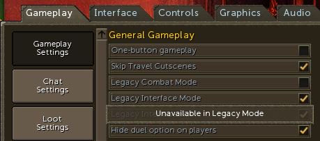 JagexStacey's tweet photo. We're seeing an increase in reports of people being 'stuck in Legacy mode'. This can be changed via the settings option, under gameplay settings. https://t.co/2cEJJT3zUv