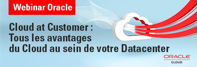📺 #WebinarOracle : Tous les avantages du #CloudComputing au sein de votre #Datacenter ! 
🗓 27 septembre - 11h
Inscrivez-vous gratuitement : bit.ly/OracleWebinar2…
