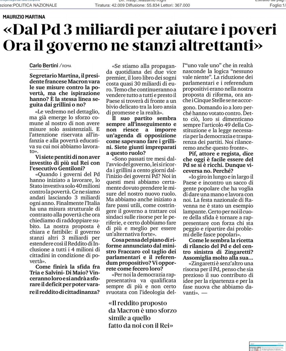 GrandePiazza's tweet photo. Una bella intervista del segretario @MartinaMaurizio su @ilsecoloxix.
Buona lettura!
#nicolazingaretti
@nicolazingaretti
#piazzagrandenapoli
#piazzagrande
#piazzagrandecampania
#partitodemocraticonapoli
#partitodemocraticocampania
#pdnapoli
#pdnetwork
#campolargo https://t.co/zUBQObyVfX