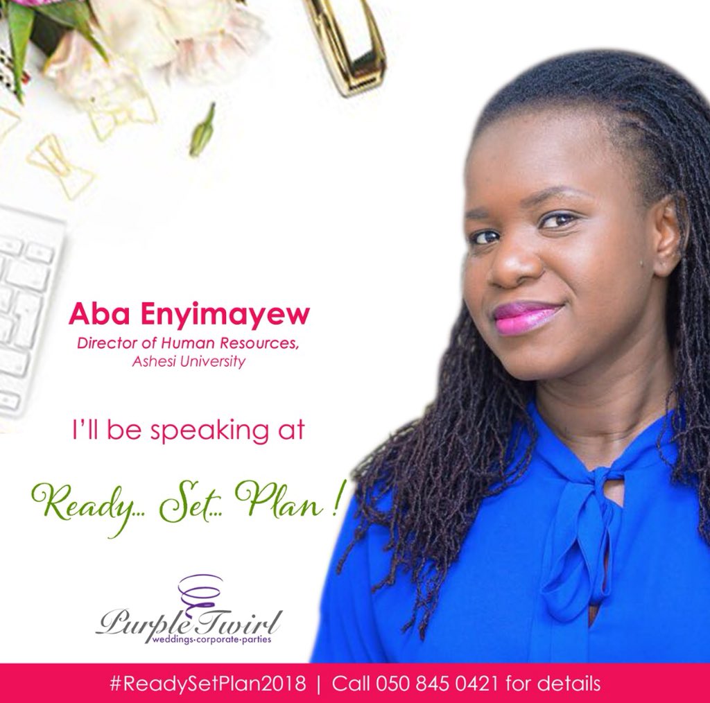 PurpleTwirl1's tweet photo. #ReadySetPlan2018 is comiiiiiiing! And Miss Aba Enyimayew will be speaking on best HR practices and how to hire for less for small businesses! Excited much?! ๐๐พ๐๐พ๐๐พ๐๐พ https://t.co/cg87T7r2NY