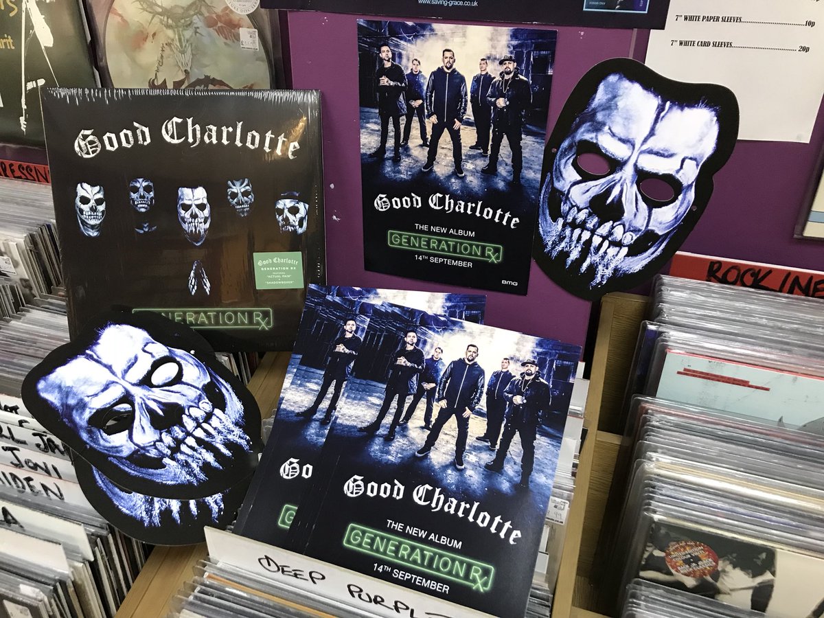 Skygge forfader Synes godt om Vinyl Tap Records on Twitter: "The new Good Charlotte LP 'Generation RX'  drops today and comes with free spooky mask and poster. Get yours in store  or online at https://t.co/qe4DSyqENI #GoodCharlotte #GenerationRX #