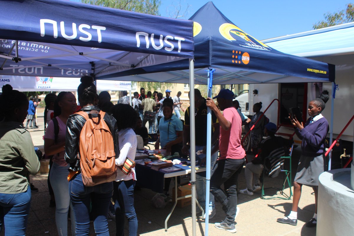 NAPPANamibia's tweet photo. We continue with HCT service provision at the Namibia University of Science and Technology (NUST) as part of the university's HIV/AIDS and Wellness Campaign from now until 12H30 today. The testing  is FREE at the Lecture building. https://t.co/nV2YPQ51Tj