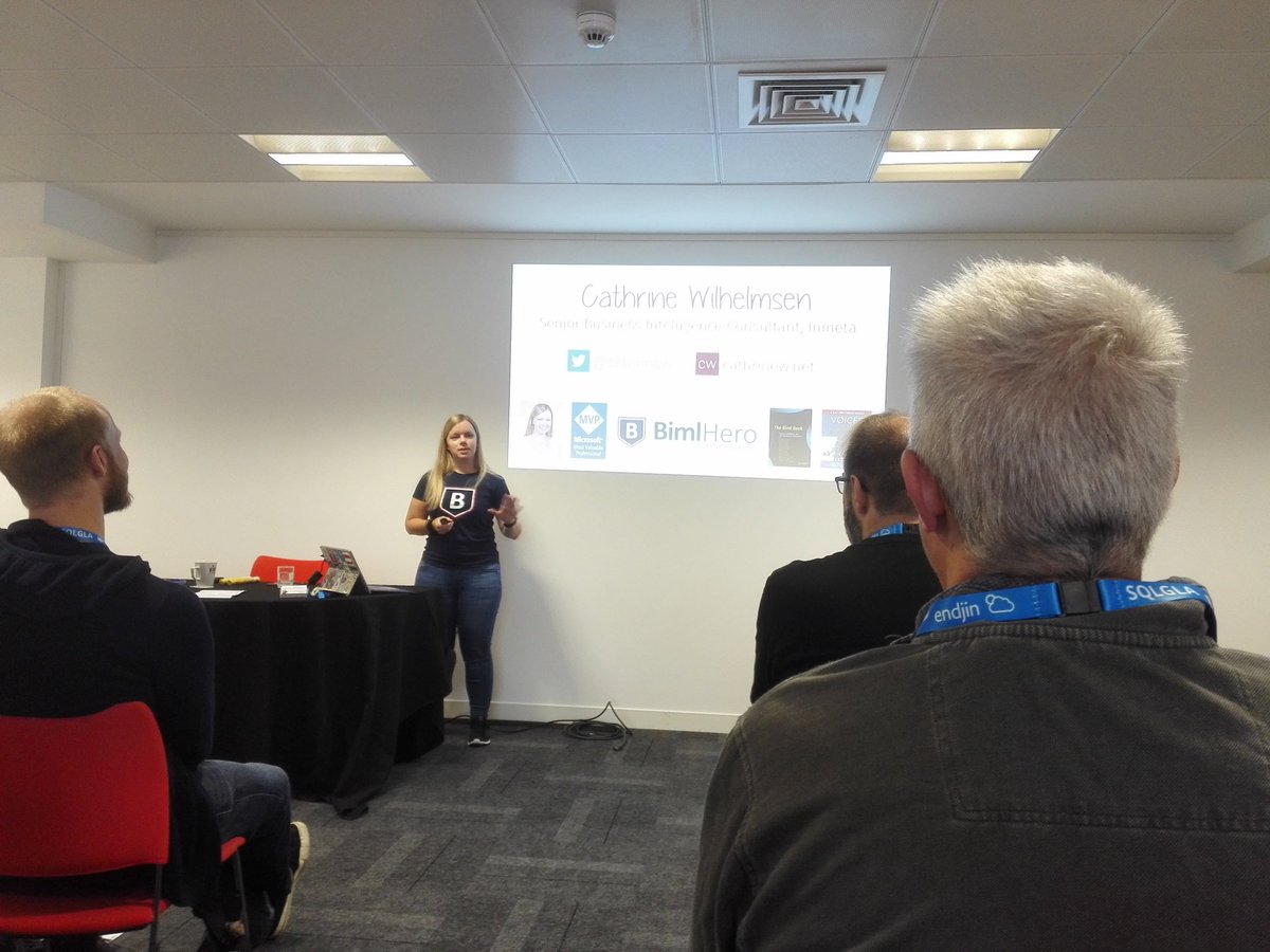 MikeyBronowski's tweet image. @cathrinew at #SQLGLA #SQLFamily