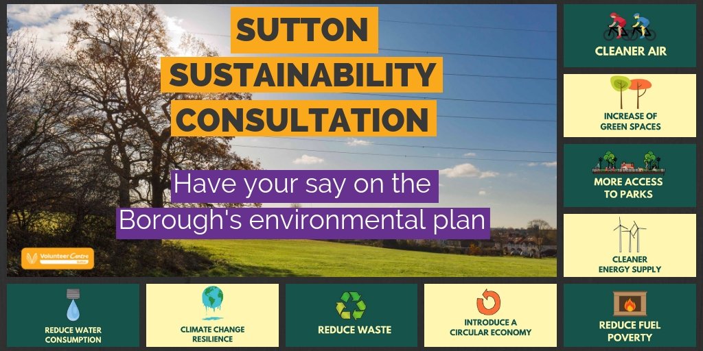 VCSutton1's tweet photo. This week the @citcomm team have launched a young people's consultation on @SuttonCouncil environmental plan. We want to hear from you so please share your views here: https://t.co/ThqOtSblnL
#TakePartTakePride #SuttonGreen #SuttonEnvironment https://t.co/12MKksTLTL
