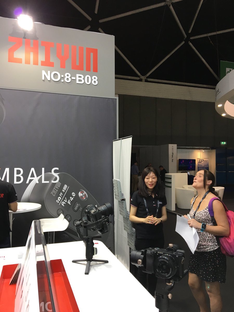 PageMeliaPR's tweet image. .@Zhiyuntech talking to @4BroadcastNews / #BehindTheLens about #camerastabilization and #gimbals @IBCShow 

Join #ZHIYUN in Stand 8.B08 at #IBC2018