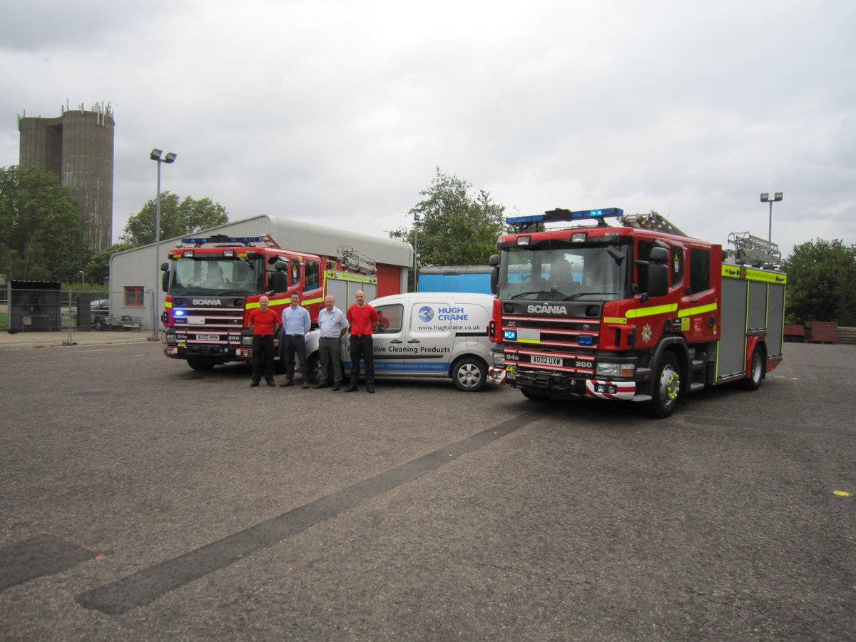 Hughcrane's tweet photo. A big thanks to Frank Johnstone &amp; Chris Knock from @Norfolkfire Service Training School (in Bowthorpe) who kindly invited us along to showcase our high quality #automotivecleaning products. Judging by the feedback they gave us they were delighted with the shiny results! https://t.co/FqrBlOq86O