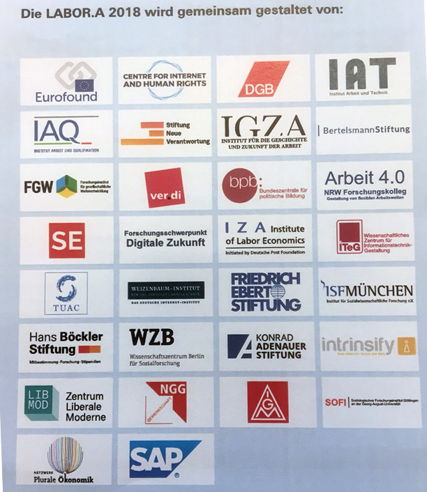 boeckler_de's tweet photo. Vielen Dank an die vielen TeilnehmerInnen, Projektpartner und Gäste unserer ersten #LABORA18 Plattform zur #ArbeitDerZukunft gestern im Cafe Moskau in Berlin! Wir sind jedenfalls immer noch ziemlich begeistert - und hoffen Sie und ihr auch! https://t.co/a5X6N3Ycge
