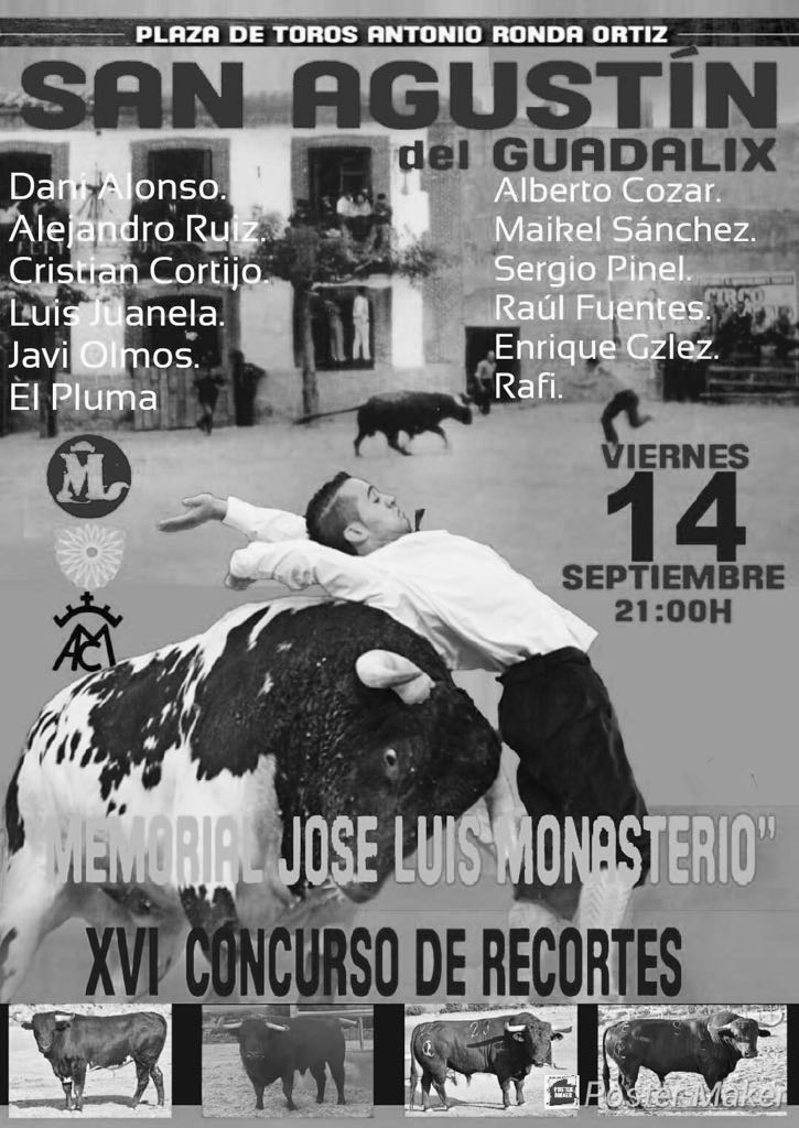 Esta noche!! A las 21:00h!!

De líiio!! Concurso de Recortes "XVI MEMORIAL JOSÉ LUIS MONASTERIO"

Hagamos entre tod@s que la plaza esté hasta la bandera en un espectáculo de bandera!! 

#CreandoAfición #NoHayQuintaMala