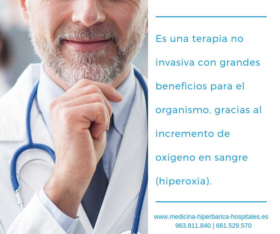 MedicinaHH's tweet photo. La #TOHB es indolora y placentera para el #paciente, el #tiempo que dura cada #sesión (60 minutos aprox.) puede #relajarse, escuchar #Musica, etc. Todo ello mientras esta respirando a través de una máscara #Oxigeno . 

Para más información en https://t.co/lMfllwAK5e

#FelizFinde https://t.co/okZyVIt8F9
