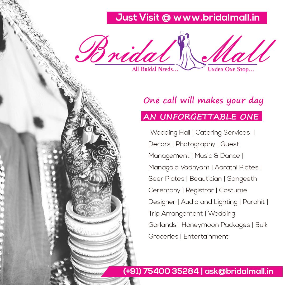 bridalmall1's tweet photo. Bridal Mall – All bridal need under one stop.

Are you #searching a #Shoulder to keep your #burden of wedding arrangements?  Let Bridal Mall to bear all your #hurdles from #beginning to end.

Reach Us @ https://t.co/erdOrkxPki
Contact Us @ (+91) 75400 35284 | ask@bridalmall.in https://t.co/GJN1aZybJ8