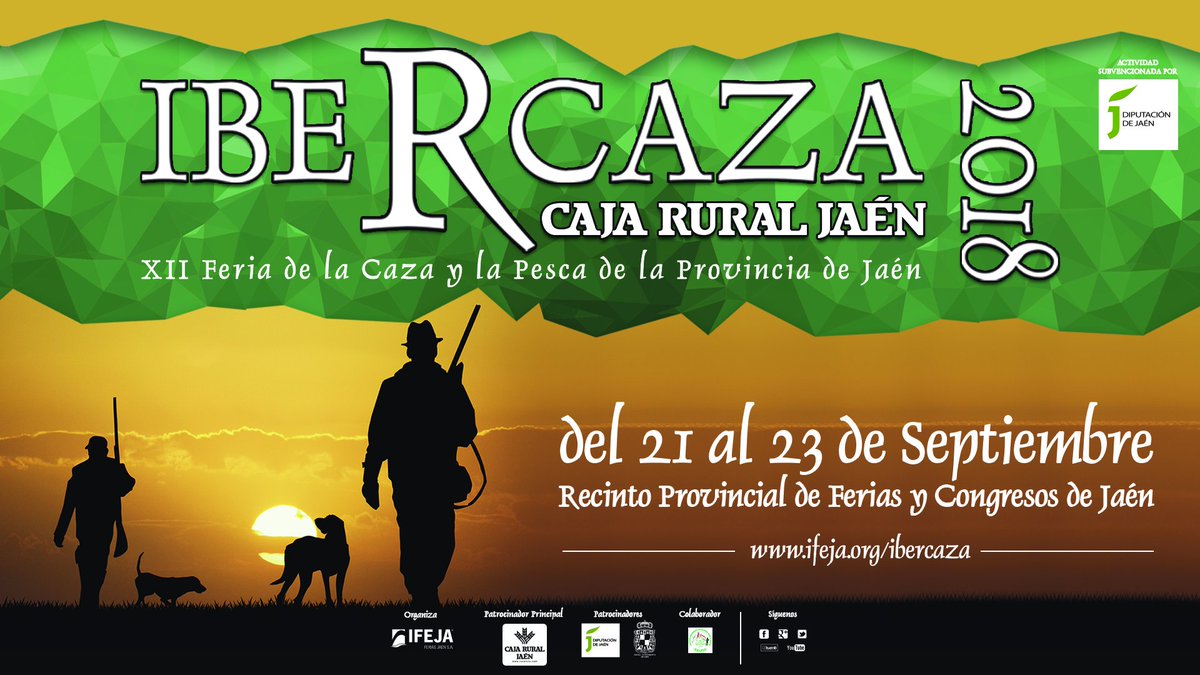 Hoy presentamos a los medios la XII edición de #IBERCAZA . La Feria de al #caza y la #pesca de #Jaén.
+15.000 metros (8.000 expositivos), actividades, expositores llegados de todo el territorio nacional así como del continente europeo y africano
ifeja.org/ibercaza/