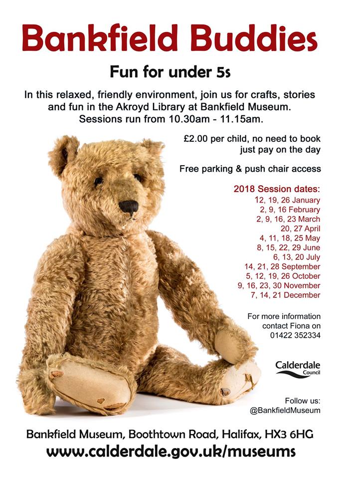 CBCommGroup's tweet photo. There are always lots of activities in the community, especially at the Bankfield Museum
Why not come along to the Bankfield Buddies fun for under 5s?
#bankfieldmuseum @BankfieldMuseum https://t.co/hQ8FmZi340