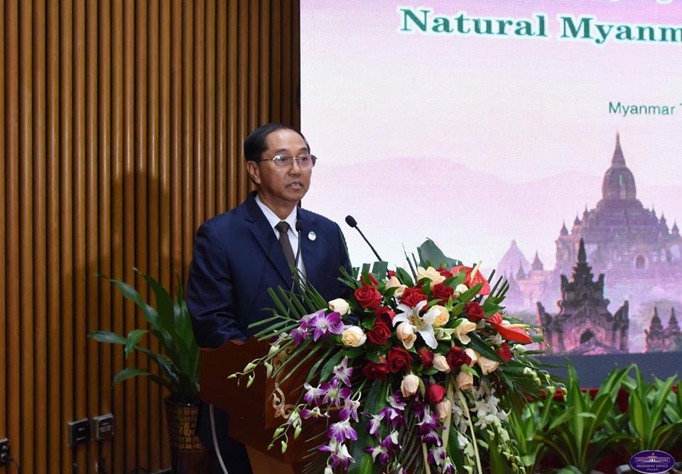 pomyanmar's tweet photo. Vice President U Myint Swe delivers speech at Natural Myanmar, National Promotion Conference
Read More - https://t.co/xWE9yLDBMY
#VicePresident #UMyintSwe #NaturalMyanmar #NationalPromotionConference https://t.co/Vte0IcHHeF