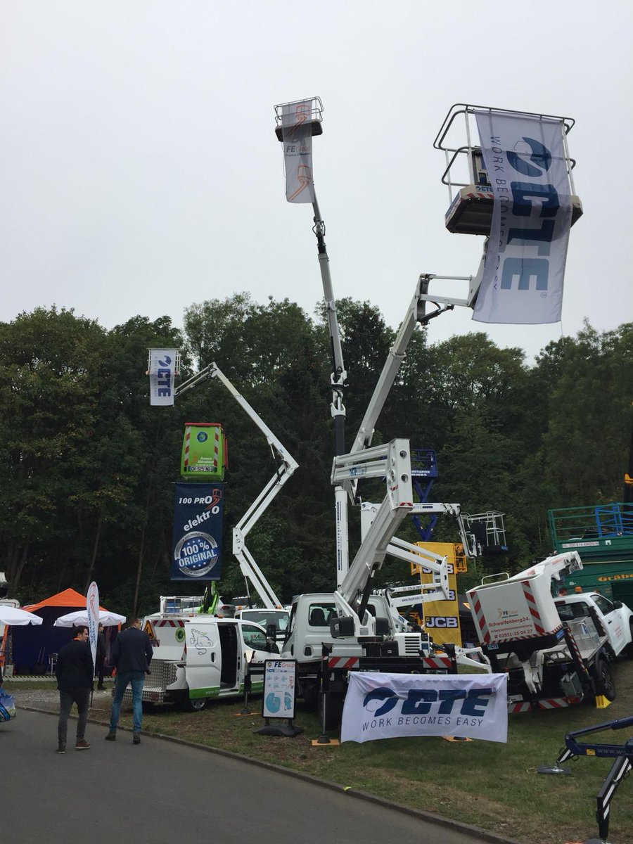 CTEPlatforms's tweet photo. Platformers' Days has just begun! There's a lot to see at our German delaler @FranceElevateur booth: CTE ZED 15.2 on pick-up, CTE ZED 21.3 JHV, CTE ZED 23.3 JH, CTE B-LIFT 27, CTE TRACCESS 230 and the amazing CTE MP 32.19, this year silver medal at the @steelprize of @SSAB_AB. https://t.co/2Afj0Yr0MJ