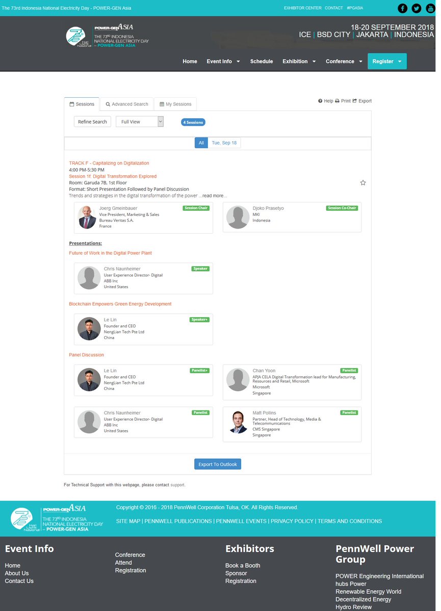 GELGreenElement's tweet photo. Dr.Lin will give a presentation'Blockchain Empowers Green Energy Development' under track F-Capitalizing on Digitalization, followed by a panel discussion on Trends and Strategies in The Digital Transformation of The Power Industry. See u all on 18th in Indonesia! @powergenasia https://t.co/sZoQoGtgiO