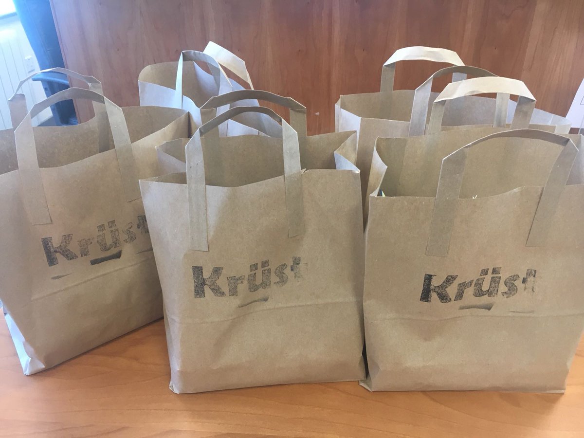 Some people don’t like the crusts off bread, but everyone will love the breads off Krust! Thank you Conor from <a href="/KrustBakery/">Krüst Bakery</a> for popping by &amp; filling minds with knowledge and bellies full of tastiness – in bread we Krust! #tastesogood