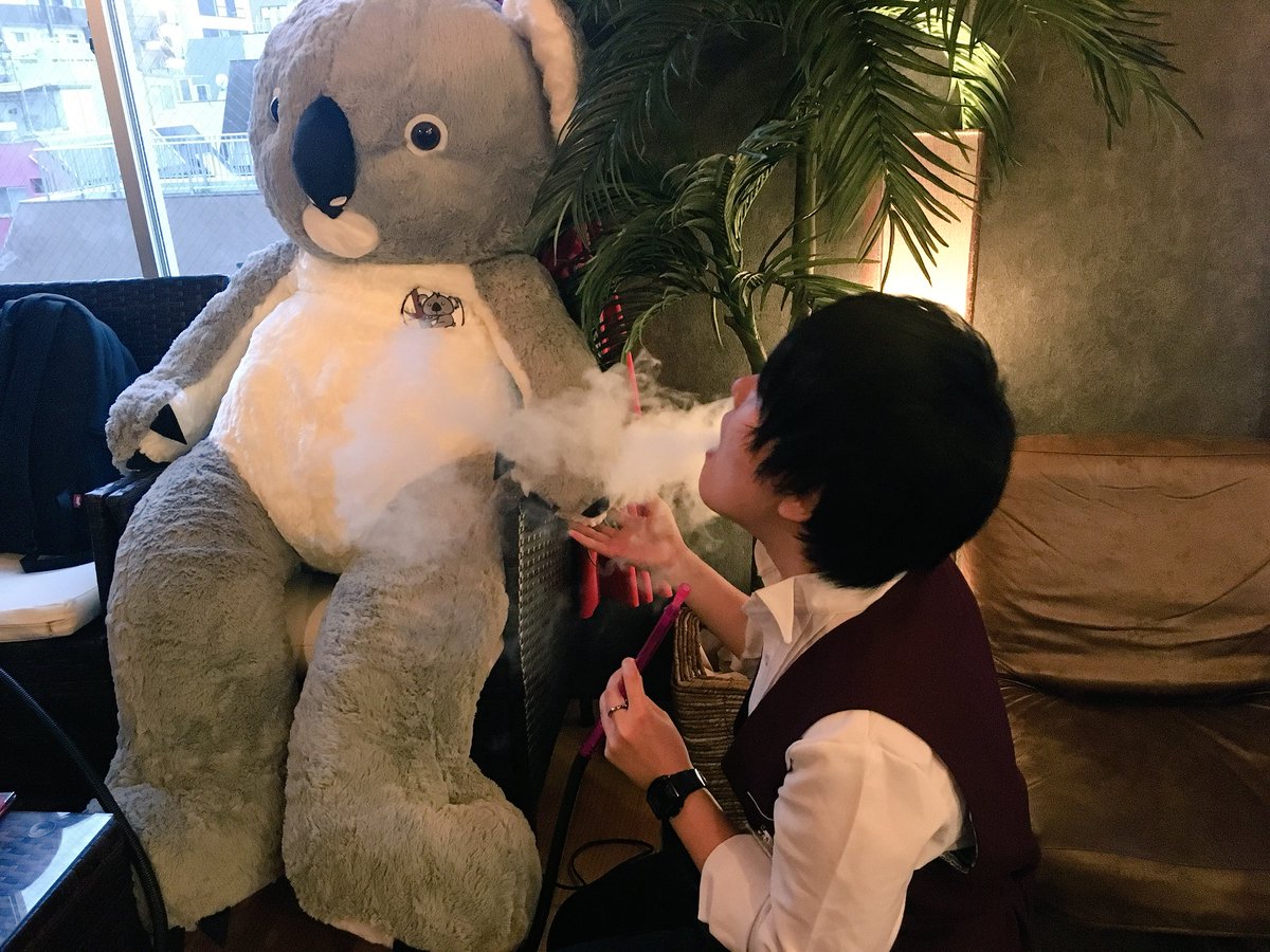 eucaly_puts's tweet photo. 執事と水たばこ（シーシャ）とおやつは���かがですか？秋葉原、末広町の男装執事カフェ、お菓子と煙のユーカリプタスでは落ち着いた時間と不思議な水たばこ体験がお楽しみいただけます。https://t.co/1bHl7yyCjS