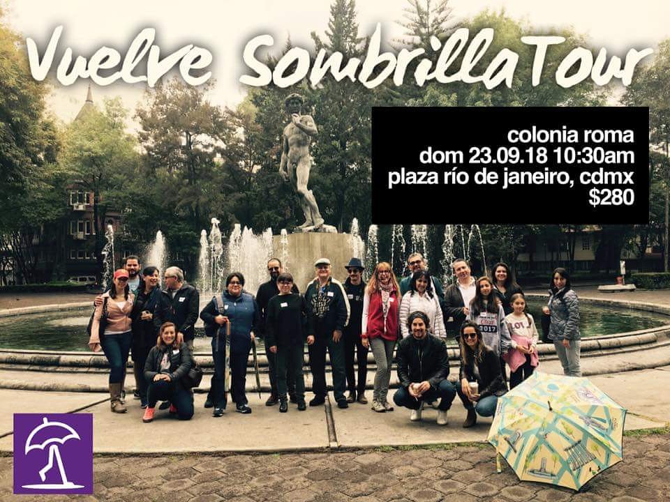 ¡Vuelven nuestros recorridos! Dom 23-Sept
Descubre caminando los espacios, personajes e historias que definen la #ColoniaRoma #CDMX.

Registro e informes vía Whatsapp goo.gl/G7mimc
$280 por persona.