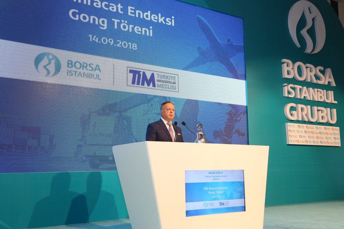 BorsaIstanbulEN's tweet photo. Following the #openingbellceremony held at Borsa İstanbul for TIM Export Index which is being calculated for Turkish Exporters’ Assembly by Borsa İstanbul. #TIMEX https://t.co/Hqy6uOeqb8