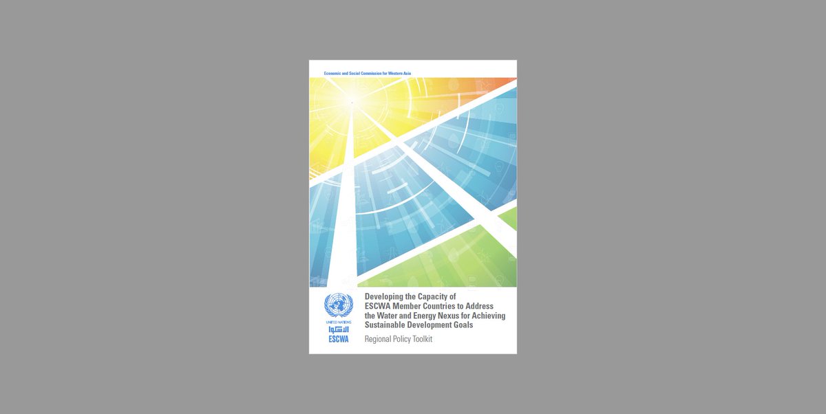 Worth another look: #Nexus Regional #PolicyToolkit for the #MENARegion #ArabRegion by @UNESCWA water-energy-food.org/resources/reso… #NexusApproach
