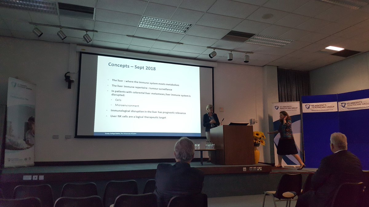 Cliona covering all the bases in liver immunology in colorectal liver mets at the 25th annual international meeting at the centre for colorectal disease <a href="/SVUHLiverUnit/">SVUH Liver Unit</a>