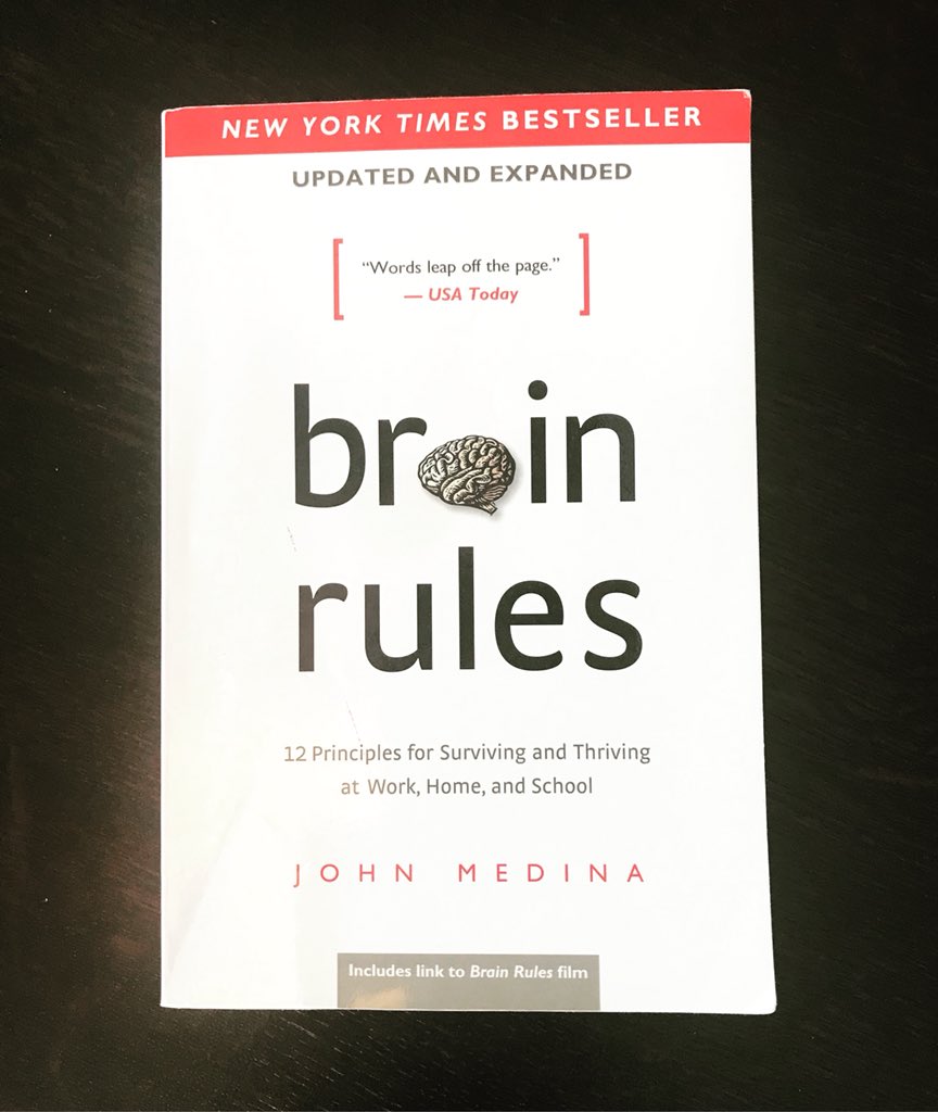 Brain Rules, son dönemde okuduğum iyi kitaplardan... Hem bilgilendirici hem keyifli... Beynimizin nasıl çalıştığını ve bizi nasıl yönettiğini anlatıyor... #brainrules #beyinyönetir #goodbooks #bookstoread #okuduğumkitaplar #tavsiyekitaplar #tavsiyekitap #okumakgüzeldir