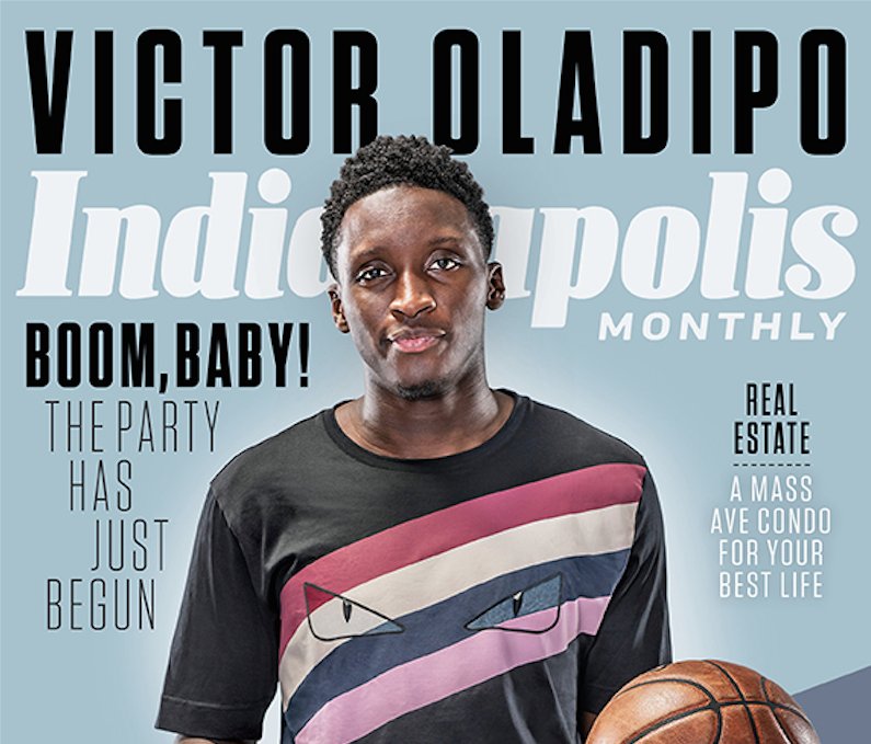 IndyMonthly's tweet photo. Allow us to introduce you to our October #IndyMonthly cover, which features @VicOladipo. Pretty #feathery if we do say so. Still not a subscriber? Yeah, you should definitely change that: https://t.co/zJu6SGeFCo @Pacers https://t.co/RsMaW0pNZb