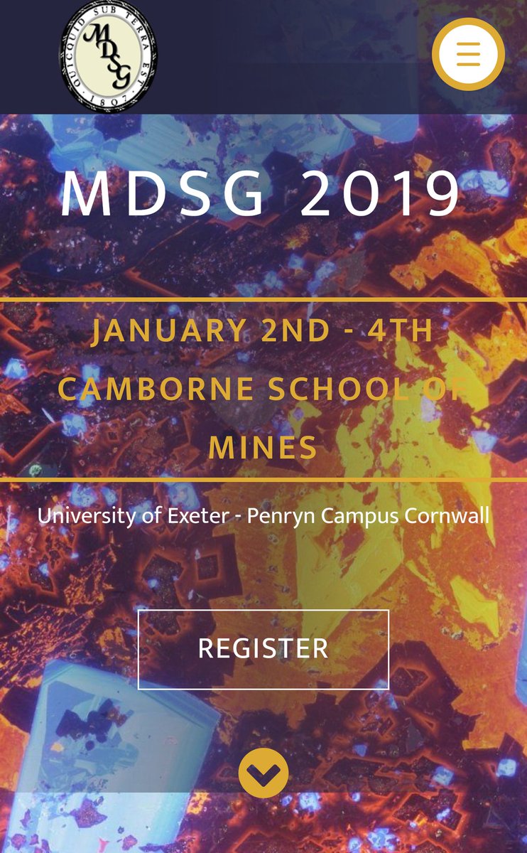 ABSTRACTS NOW OPEN! We're very excited to host the Mineral Deposit Studies Group MDSG Winter Meeting 2-4th January 2019! Website now online mdsg2019.co.uk - take a peak <a href="/MDSG_UK/">MDSG</a> <a href="/UniExeCornwall/">University of Exeter, Cornwall</a> <a href="/UniofExeter/">University of Exeter</a> <a href="/MinSoc_UK/">MineralogicalSociety</a> <a href="/amg_min/">Applied Mineral. Grp</a> @geolsoc <a href="/WRG_GeolSoc/">WesternRegionalGroup</a> #Mining #Cornwall
