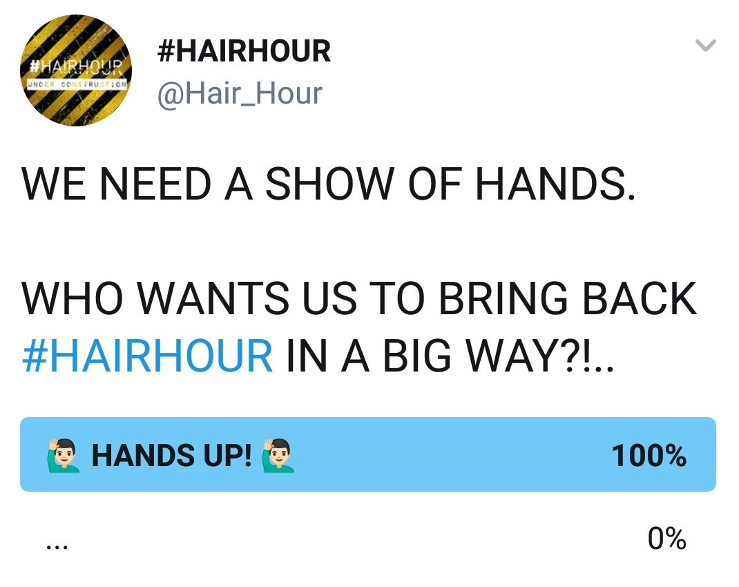 WE'RE LISTENING. #HAIRHOUR