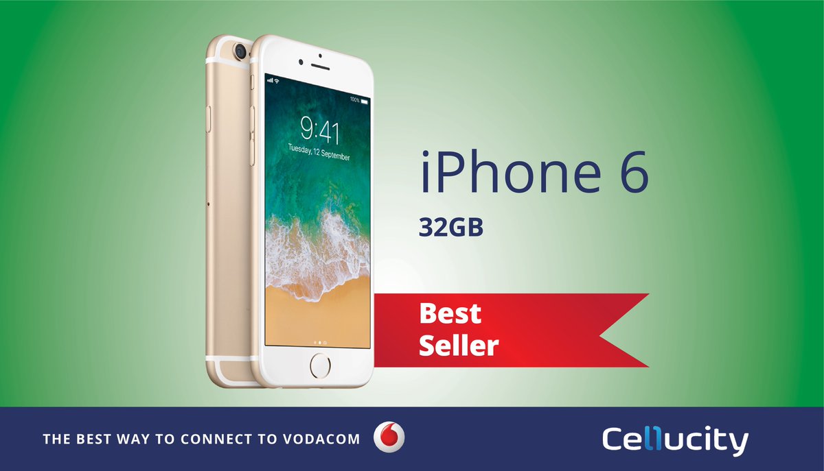 Cellucity's tweet photo. YOU DESERVE THE BEST! Get the iPhone 6 32GB for R299 pm x 24 on the Smart XS+ 📲💃

#AppleSA #iPhone6 @Cellucity https://t.co/rBZj4Wwc3E