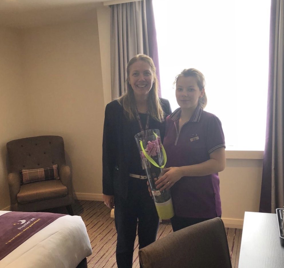 Real trouper, 7 months pregnant 🤰 and the best room cleanliness score today!! Well done Diana <a href="/gillklarin/">Gillian Klarin</a> <a href="/LauraEvans81/">Laura EvansWrobleski</a>