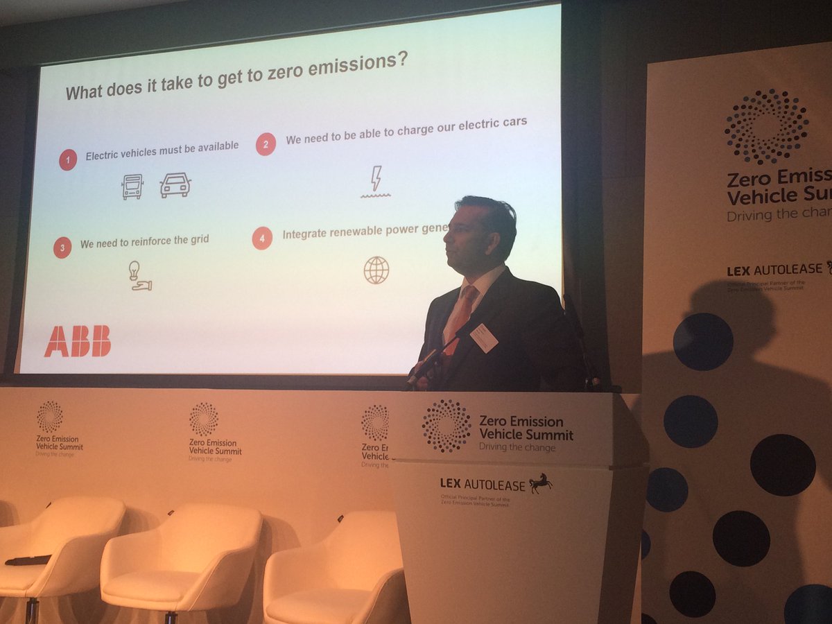 ABBUKEP's tweet photo. Tarak Mehta, President of ABB's Electrification Products division, spoke this week at the first international Zero Emission Vehicle Summit in the #UK about EV infrastructure and how digital technologies can help to achieve optimal energy flow.
#ZEVsummit #IndustrialStrategy https://t.co/lWeogQrB30