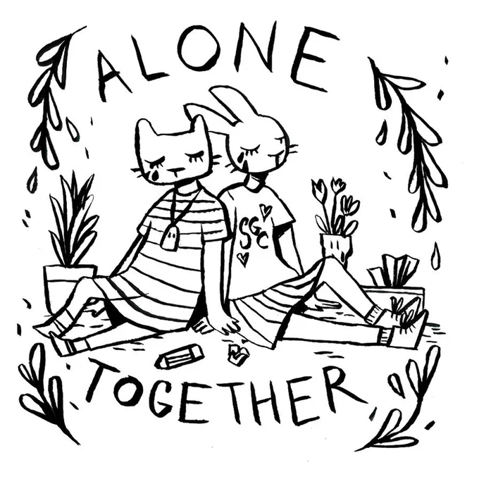 We're so thankful to all you ghosties for helping us see that we're not the only ones feeling these feelings. <3 

This image is by the magical B. Mure and you can find more of their work here - https://t.co/9AraQ5f13V 