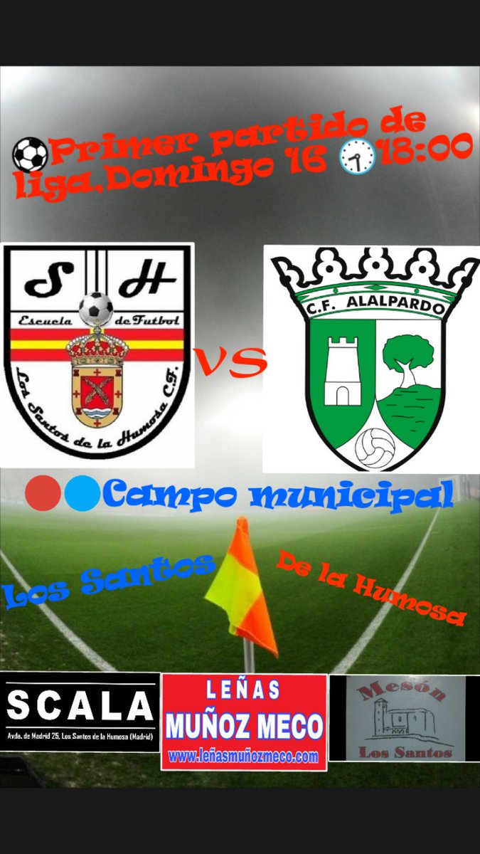 LosSantosCF2017's tweet photo. ⚽🔴🔵Primer partido de liga el domingo a las seis de la tarde,contra uno de los mejores equipos de la pasada temporada @cfalalpardo esperemos sacar los tres puntos para empezar con buen pie la temporada #avantilossantos🔴🔵⚽🔴🔵 https://t.co/xWPcp9sBWp