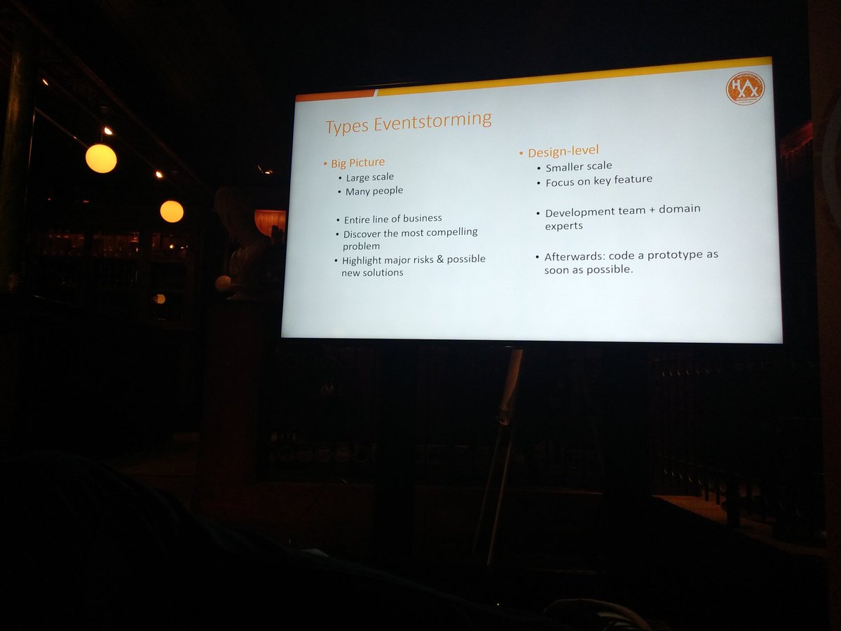 acidshards's tweet image. Event storming en domain storytelling, het wat en hoe. #haxx @Axxes_IT