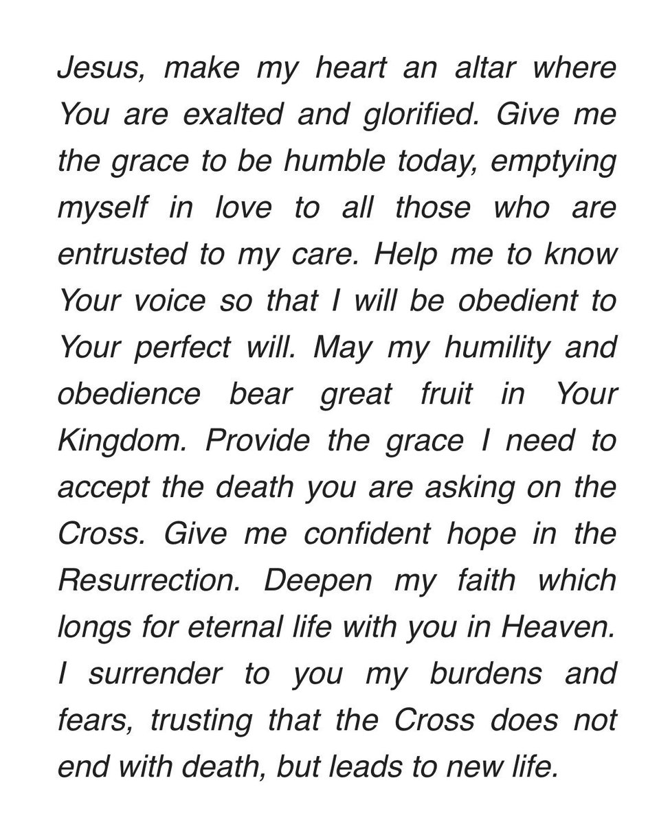micahariana's tweet photo. “The Cross doesn’t end with death, but leads to new life” - @blessedisshe__ 
What a beautiful prayer 💕 https://t.co/4vDYanwAQT