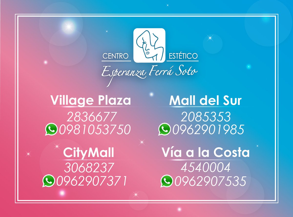 FerraSotoSpa's tweet photo. ¡¡¡NO TE LO PIERDAS...!!! DESCUENTOS HASTA DEL 30% EN SERVICIOS.
#VíaalaCosta: 4540004
https://t.co/Kc9qx0yi2Z
#VillagePlaza: 2836677
https://t.co/JwWumuTyc7
#CityMall: 3068237
https://t.co/npEEDSb6w6
#MalldelSur: 2085353
https://t.co/niXpAaJTkY https://t.co/Tycv9JfDON