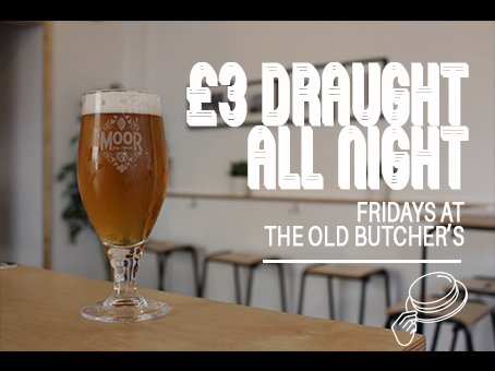 We've got that £3 #FridayFeeling #Bristol! #friyay #BeerFriday #beer <a href="/drinkmoorbeer/">Moor Beer Co.</a>