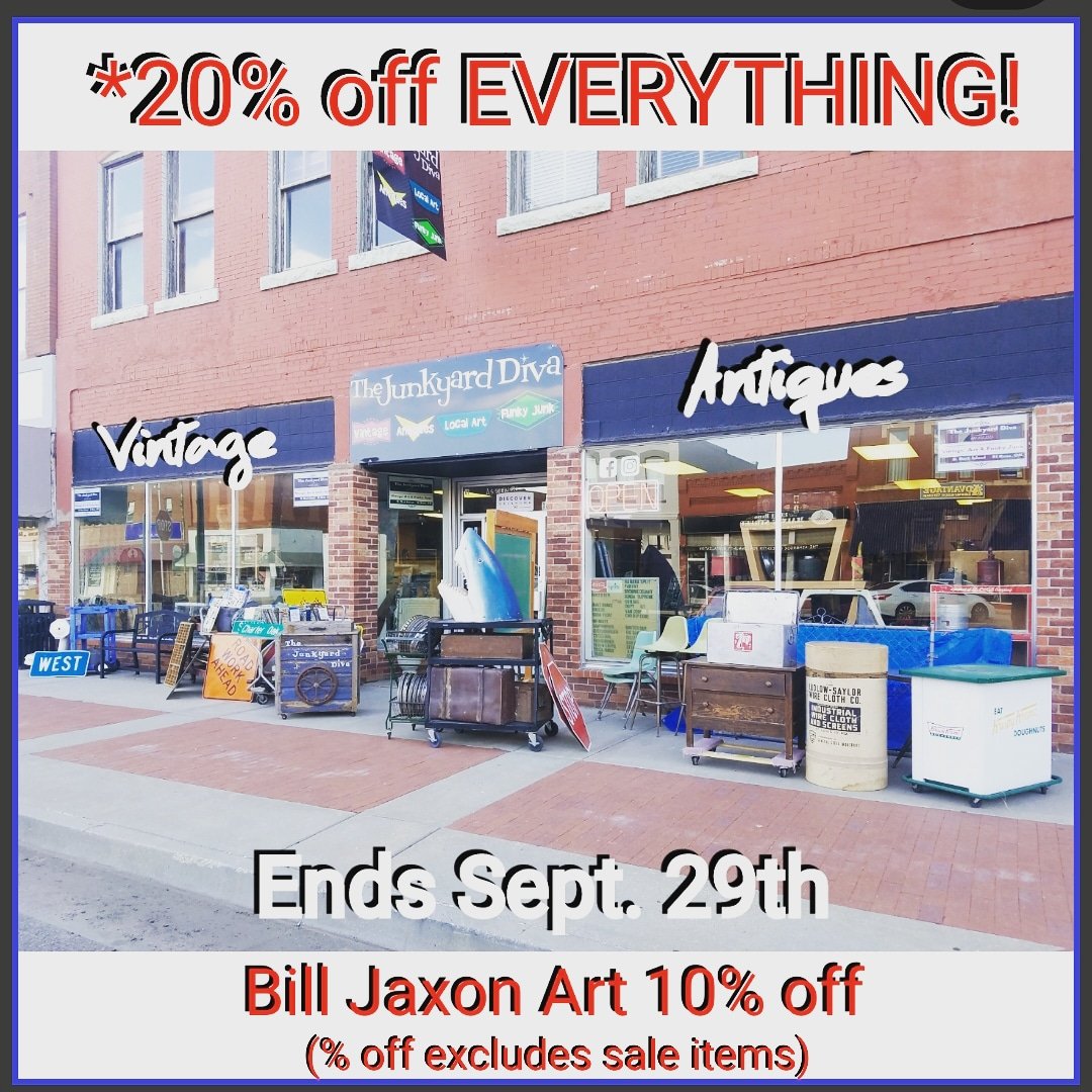 Starts today! Come see us! 
116 S. Rock Island El Reno, OK
Tues-Fri 10-6 &amp; Sat 10-3
#VisitElReno #roadtrip #route66