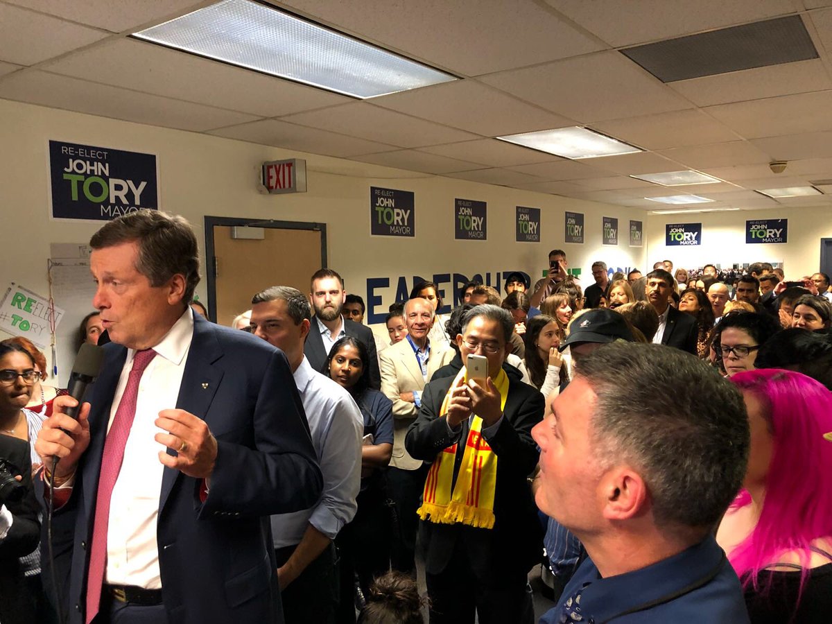 NewAgeTory's tweet photo. Thnx 2 erry1 who attended last night’s #VoteJohnTory campaign office official opening!  #topoli https://t.co/r9ptPSlxez