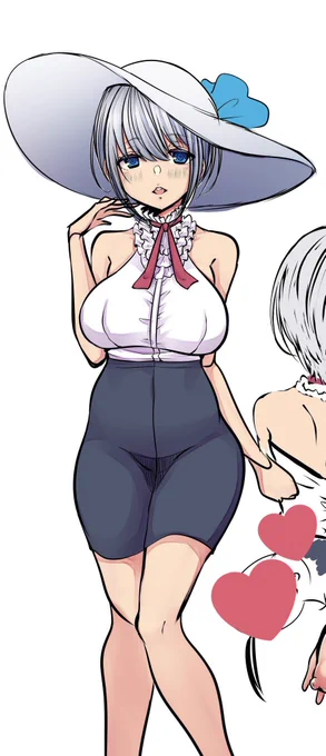 あと、これも没になったけど気に入ってる子。上品に見えるけど、実はスケベなこと大好きな変態お姉さん 
